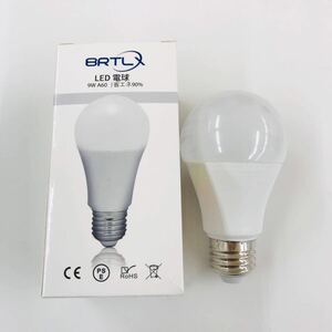 【新品】 LED電球 E26口金 9W 60W形相当 色温度3000K 高輝度 A60 PSE認証済み 