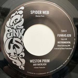 7” ★ Weston Prim And Backlash - Spider Web ★ レコード アナログ オルガンバー サバービア muro kiyo koco funk45 レアグルーヴ