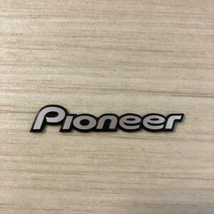 Pioneer パイオニア アルミ エンブレム プレート シルバー/ブラック carrzzeria カロッツェリア 16