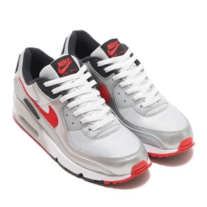 ナイキ 29.5cm エア マックス 90 シルバー レッド ホワイト 税込定価14300円 NIKE AIR MAX 90 メンズ スニーカー 銀 赤 白 **