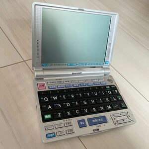 SHARP 電子辞書 PW-V8100 ジャンク品 シャープ 広辞苑 英和 和英 ライフサポート シルバー H