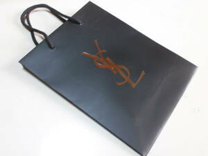 7 Yves Saint-Laurent YSL イヴ・サン＝ローラン BLACK ブラック 黒 袋 紙袋 ショップ袋 ショッパー ショッピングバッグ