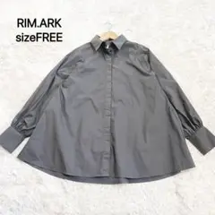 RIM.ARK オーバーサイズ ラウンドボリュームシャツ　sizeFREEE