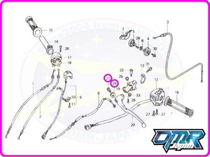 【新品】 アジャスター＆フィキシングナット (クラッチレバー) NSR250R MC16 MC18 MC21 MC28 90321-MA6-750 53192-268-000