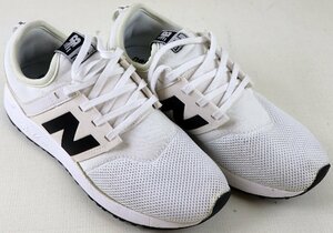 S♪中古品♪スニーカー 『D MRL247WB (ホワイト×ブラック) 24.5cm』 New Balance レディースシューズ ウォーキング/ジョギングシューズ