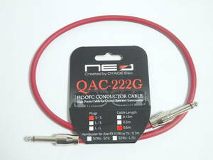 E224C20【未使用】 ■ NEO by OYAIDE / QAC-222G S-S 0.6m / パッチケーブル ■ オヤイデ / Made in Japan