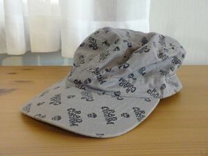 A RAD CUSTOM B キッズ帽子　灰色模様入　ワークキャップ サイズ５２cm　キャップ　べべ　 BeBe　帽子