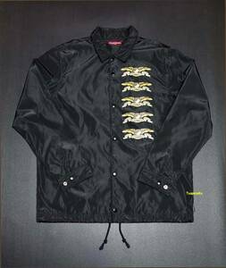 【美品/Lサイズ】Supreme × ANTIHERO 14SS Coaches Jacket コーチジャケット 黒