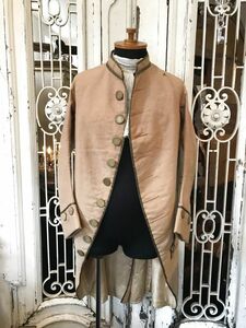 18世紀 アビ・ア・ラ・フランセーズ ジュストコール フランス アンティーク 貴族 ヴェルサイユ ルイ15世 宮廷服 