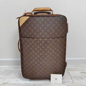 1円【良品】LOUIS VUITTON ルイ・ヴィトン モノグラム ペガス 55 M23294 レザー スーツケース キャリーケース バッグ 旅行かばん トランク