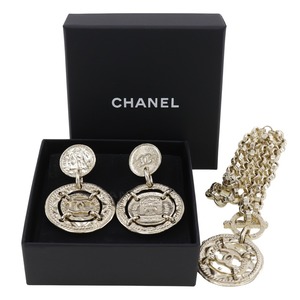 CHANEL シャネル イヤリング 2点セット 16B ネックレス 金メッキ 約85.0g レディース【I120124050】中古