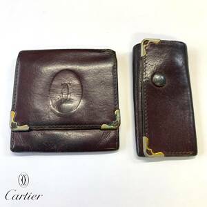 Cartier カルティエ マストライン コインケース キーケース ボルドー メンズ ブランド