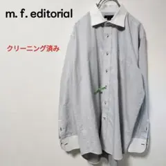 【mfeditorial】ワイシャツ ドット LL クリーニング済み 仕事