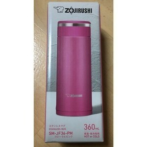 象印マホービン(ZOJIRUSHI) 360ml 水筒 マグボトル 新品 360ml フローラルピンク SM-JF36-PM 未使用品