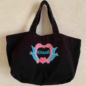 kitson キットソン ミニトートバッグ トートバッグ レディース かばん 黒 ブラック ロゴ