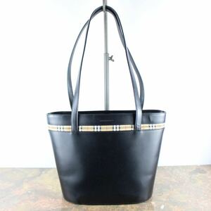 BURBERRY LEATHER TOTE BAG/バーバリーレザートートバッグ