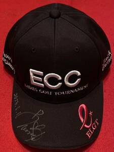 JLPGA STEP UP TOUR 植手桃子 直筆サイン入りECC レディスゴルフトーナメント 大会記念キャップ 新品