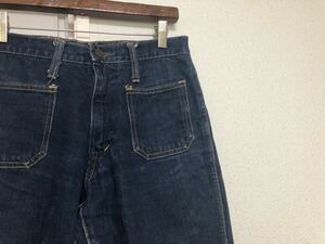 70s80s ヴィンテージMADE IN JAPAN日本製ビッグジョンBIGJOHN昭和期デニムパンツ表記W31実測W77cmL75cm TALONセミオートマ