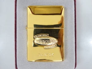 新品 未使用品 1989年製 ZIPPO ジッポ 1937 REPLICA レプリカ K18 18金 立体 メタル貼り 限定 80