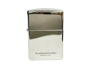 zippo (ジッポー) 2022年製 PLATINUM PLATING シルバー オイルライター 雑貨/028