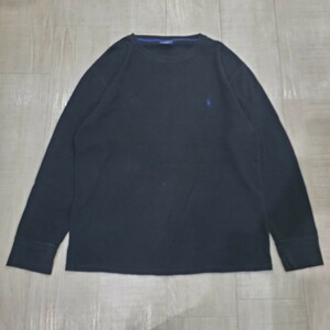 POLO RALPH LAUREN ポロ ラルフローレン サーマル カットソー 長袖 ロンT L/S カットソー ブラック XL