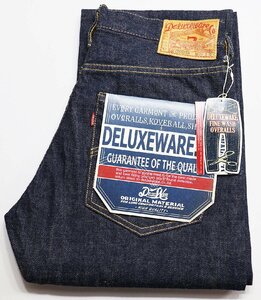 Deluxeware (デラックスウエア) DX077A...ORIGINAL JUST STRAIGHT / オリジナル ジャストストレート デニムパンツ 未使用品 w28