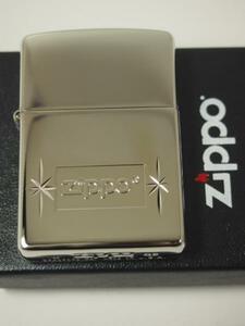 2002 Zippo シルバー スター彫刻 銀ミラー ジッポロゴ200SP-C