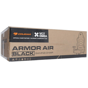 COUGAR ゲーミングチェア Armor Air CGR-AIR-B Black [管理:1000027184]