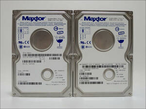 Maxtor 3.5インチHDD DiamondMax Pius 9 80GB IDE 2台セット #12209