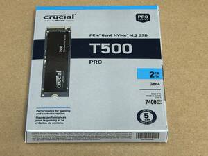 Crucial 新品 T500 2TB 2280 SSD M.2 PCIe Gen4x4 NVMe 5年保証 送料無料 東京発送