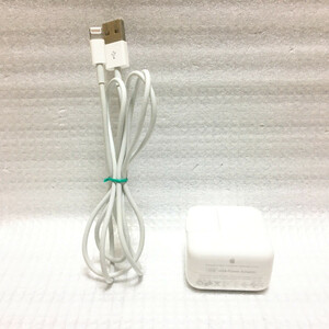 ■ 送料無料 Apple 純正 10W USB 電源アダプタ + Lightningケーブル A1357 iPhone iPad AirPods MacBook iMac iPod AC 充電 付属