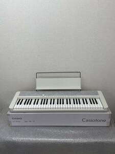 @CASIO/カシオ/Casiotone/カシオトーン/キーボード/電子ピアノ/61鍵盤/ホワイト/楽器/2022年製/CT-S1/0415d