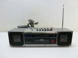 N7717 SONY/ソニー FM/AMステレオカセットコーダー ZX-3 ラジカセ 昭和レトロ ビンテージ