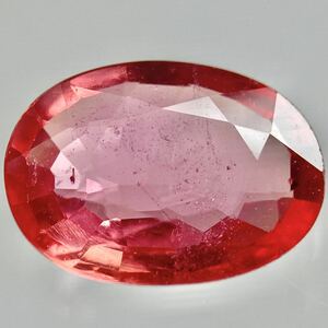 1ctUP!!☆天然パパラチアサファイア1.028ct☆A 約7.4×5.3mm ルース 裸石 宝石 ジュエリー padparadscha sapphire