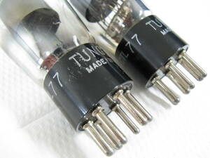 電圧増幅管　TUNG-SOL 77（U,S NAVY CTL 77) 2本 検証マニア収集委託品(No5）