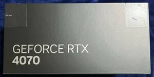 Geforce RTX 4070 Founders Edition