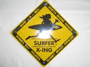★新品 SURF-N-SEA サーフアンドシー メタルサイン プレート 看板 Lサイズ 約30.5×30.5cm HAWAII HALEIWA ハワイ ハレイワ ノースショア★
