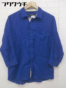 ◇ BOYCOTT ボイコット リネン混 長袖 シャツ サイズ3 パープル メンズ