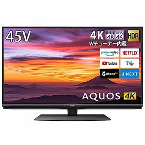 シャープ 4K チューナー内蔵 液晶 テレビ Android TV HDR対応 N-Blackパネ (中古品)