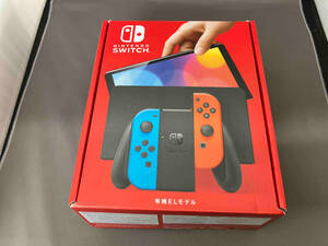 【１円スタート】Nintendo Switch(有機ELモデル) Joy-Con(L)ネオンブルー/(R)ネオンレッド(HEGSKABAA)