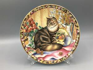 エインズレイ 秋 猫 絵皿 飾り皿 ネコ ①