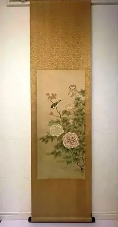 中国美術　张剑萍   在銘  掛け軸  アンティーク  書画   肉筆紙本。