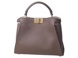 ◆ミウラ◆フェンディ FENDI ピーカブー エッセンシャリー アイコニック スモール 2WAY ハンドバッグ 8BN302 9FJ F15LK 未使用