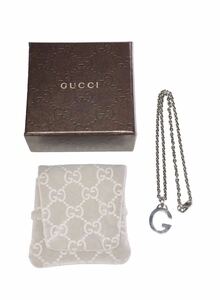 GUCCI グッチ Gロゴ Ag925 SILVER ネックレス 全長約45cm シルバー アクセサリー チョーカー レディース ブランド品 箱 保存袋付属 