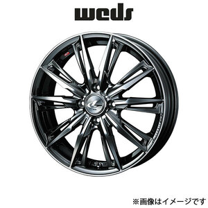 ウェッズ レオニス GX アルミホイール 4本 シャトル GK8/GK9/GP7/GP8 17インチ ブラックメタルコート/ミラーカット 0039353 WEDS LEONIS