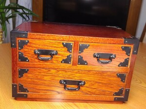 A1066　昭和レトロ　木製　小物入れ　小箪笥　裁縫箱　古民具　古道具　和箪笥　レトロ　和家具