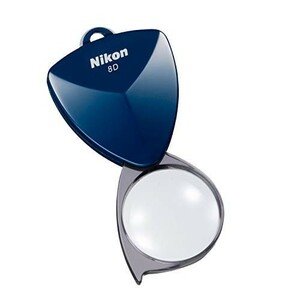Nikon 携帯型拡大鏡 ニューポケットタイプルーペ8D(2倍) ミッドナイトブル