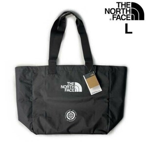 1円～!売切!【正規新品】THE NORTH FACE EWC TOTE L トート バッグ エコバッグ US限定 大容量 軽量 キャンプ シンプル(L)黒 180626-3