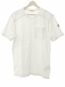 MONCLER モンクレール 22SS ステッチデザインクルーネックTシャツ ホワイト XS H10918C00045 ITXDRG4HNDCC