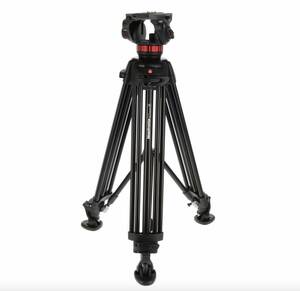 未使用品！Manfrotto ビデオキット ツイン3段アルミ MSタイプ MVH502A-546BK-1 #2800